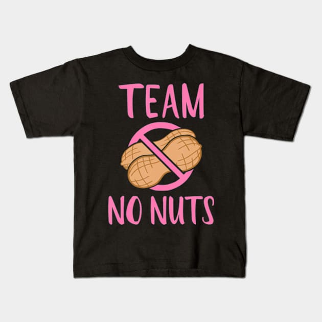 Team No Nuts Girl" Gender Reveal Party Kids T-Shirt by Eduardo